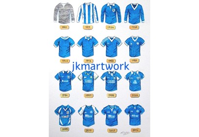 St Johnstone FC Retro Shirts Wall Art Print